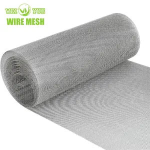 60 Micron Silver 304 Grade Stainless Steel Wire Mesh Roll Stainless Steel Plain Dutch Weave Wire Mesh