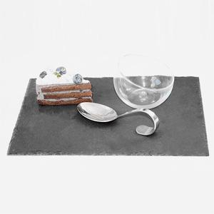 Top ventes, <span class=keywords><strong>plateau</strong></span> à <span class=keywords><strong>dessert</strong></span> en pierre ardoise avec tasse de crème glacée - Product Image 3