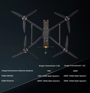 MARK4 10 pouces 6S FPV Drone Charge 4kg vol Quadcopter F405 FC 80A ESC 3115 900kv Caméra de vision nocturne en option - Product Image 6