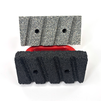 Blocs de ponçage rectangulaires personnalisables OEM en plastique à dureté moyenne, épaisseur 25 mm, 150x75x25 mm, outils abrasifs pour