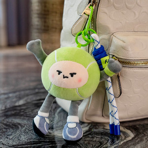 Chaveiro de Pelúcia de Bola de Futebol Fofa, Mini Chaveiro de Pelúcia de Basquete e Voleibol, Pingente para Mochila e Bolsa - Product Image 4