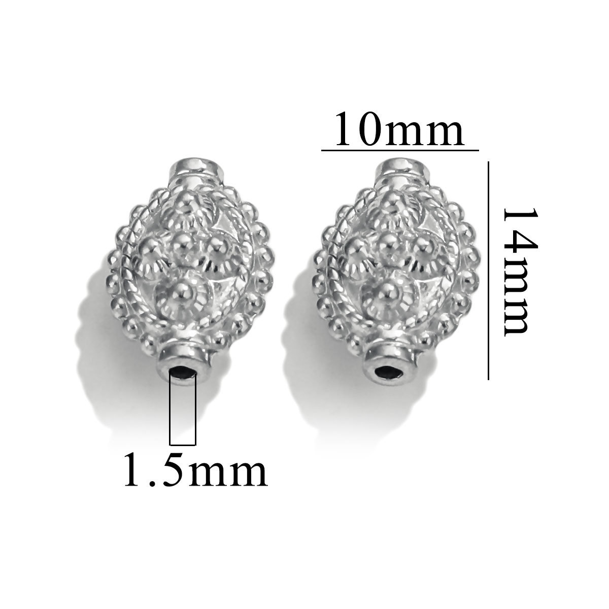 Oval - Steel silver Color [Single 2.13g]