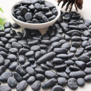 Highly <strong>Polished</strong> Natural Black <strong>River</strong> Rock Cobbles &amp; Pebbles Outdoor Garden Decorative Landscaping <strong>Stone</strong> Paving - Product Image 1