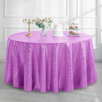 Nappe rectangulaire fuchsia à sequins, nappe scintillante pour mariage, fête, nappe à sequins pour Noël