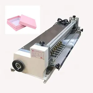 Rigid packaging box gluing machine Corrugated cardboard glue brushing machine Semi-automatic glue rolling machinery