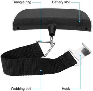 2025 Hot Selling Travel Bag 50kg ABS Digital Hanging Luggage Scale Portable Handheld Weighing Device for Kitchen Use - Product Image 4