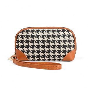 Portefeuille zippé portable pour femme, sac à lettres pour rangement cosmétique et dîner, avec motif hirondelle - Product Image 1