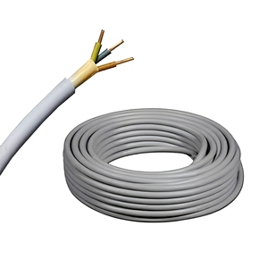 Câble <span class=keywords><strong>de</strong></span> construction basse tension KING <span class=keywords><strong>DE</strong></span> NYM 3x1.5mm² 3x2.5mm² en cuivre toronné <span class=keywords><strong>de</strong></span> classe <span class=keywords><strong>2</strong></span>, gaine PVC grise, 300/500V, norme VDE - Product Image 6