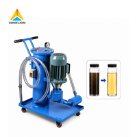 Chariot de filtration portable pour transfert et filtration d'huile, équipement de nettoyage robuste, chariot filtrant d'huile, fourni directement par l'usine