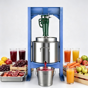 Presse manuelle industrielle pour fruits et vin avec panier en acier inoxydable pour la production de jus, de <span class=keywords><strong>cidre</strong></span>, de miel et de suif - Product Image 1