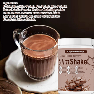Индивидуальная упаковка веганский протеиновый порошок для контроля веса шоколадный тонкий встряхивающий порошок - Product Image 3