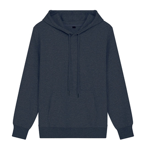 Vente en gros 80% <span class=keywords><strong>coton</strong></span> 20% polyester tissu matériel polaire 300gsm personnalisé couleur pure plaine Streetwear automne hommes sweats à capuche décontractés - Product Image 3