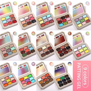 Palette Gel per Nail Art Multicolore ad Alta Pigmentazione, Gel Solido per Creare Unghie con Gradiente Naturale, Facile da Usare per Principianti - Product Image 2