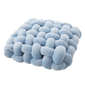Z Woven Square Cushion Soft Plush Bubble Knot Pillow Decorative Throw Cushion for Sofa Bed Chair Bedroom Home Decor - Product Image 2