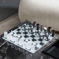 Échiquier en cristal minimaliste moderne, pièce décorative haut de gamme pour la décoration intérieure