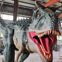 Jurassic Park için Özelleştirilmiş Animatronik İnteraktif Dinozor Modeli, Dinozor Ülkesi Dekorları Olarak Gerçek Boyutta Carnotaurus Robotu