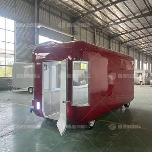 Chariot de nourriture de rue mobile de haute qualité et bon marché, chariot à <span class=keywords><strong>hot</strong></span>-dogs, à pizzas, à bière, à bonbons, chariot de restauration rapide, remorque avec équipement de cuisine complet - Product Image 5