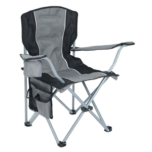 Cadeira Dobrável Reforçada para Praia e Piquenique com Braços Rígidos, Estrutura de <span class=keywords><strong>Metal</strong></span> e Tecido Oxford, para Pesca, Acampamento e Atividades ao Ar Livre, Modelo Ferradura - Product Image 3