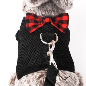 Arnés pequeño <span class=keywords><strong>para</strong></span> mascotas al aire libre, conjunto de chaleco y correa con decoración de lazo, arnés de correa <span class=keywords><strong>para</strong></span> el pecho <span class=keywords><strong>para</strong></span> Conejo, Hurón, conejillo de indias, hámster - Product Image 3
