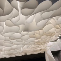 Papier texturé Muwei en forme de vague pour décoration suspendue au plafond de mariage