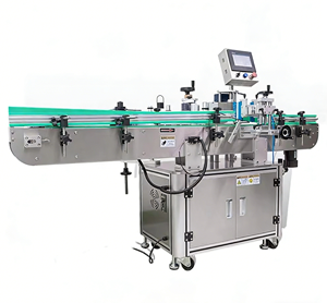 Machine d'étiquetage automatique de bouteilles rondes à grande vitesse, double face, personnalisable, ligne de production d'étiquettes autocollantes - Product Image 1