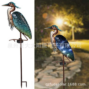 ไฟ LED ประดับสวนรูปนกกระสาพลังงานแสงอาทิตย์แบบตั้งกลางแจ้งกันน้ำได้ - Product Image 2