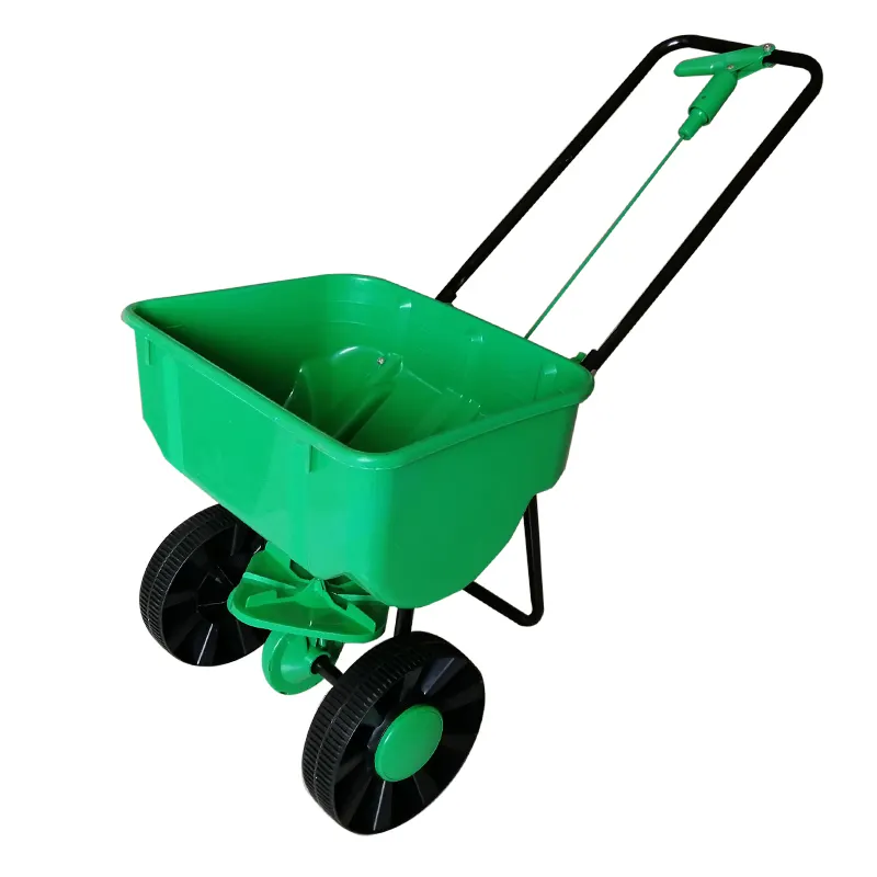 Alle Seizoen Professionele Lawn & Garden Breedstrooier Push Edge Guard Winkelwagen 25 L Capaciteit Gebruikt Voor Meststof Grit Zaad gras