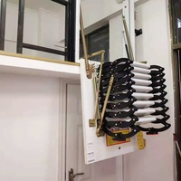 Échelle d'escalier électrique rétractable en aluminium de 500kg personnalisée pour un usage domestique Appartement invisible en duplex pliable et durable