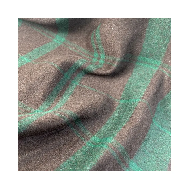 Mulino in tessuto di lana 30 dritto per tessuto in pile di Cashmere personalizzato Plaid, dove si trova la griglia di caffè verde