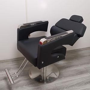 Chaise de barbier moderne de luxe Z, chaise pivotante de haute qualité pour salon de beauté, mobilier en métal - Product Image 6