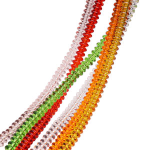 Perles d'espacement en verre rondes de 3*6 mm, abacus, noir, rouge, rose, pour artisanat fait main, ornement pour la <span class=keywords><strong>maison</strong></span>, le bureau, l'hôtel, l'affichage - Product Image 3