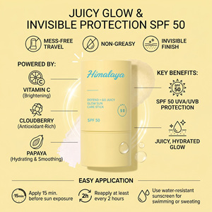 Stick <span class=keywords><strong>solaire</strong></span> SPF 30 personnalisé, large spectre, <span class=keywords><strong>non</strong></span> gras, anti-pollution lumineuse, végan, baume <span class=keywords><strong>solaire</strong></span> transparent - Product Image 6