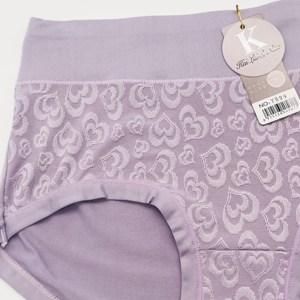 Vente en gros de culottes pour femmes toutes saisons slips doux Jacquard Design couleurs unies pour lingerie féminine - Product Image 6