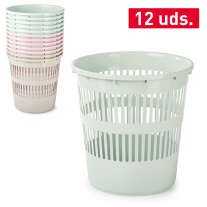 Contenitore rotondo in plastica, colori assortiti, durevole, riutilizzabile, per l'organizzazione domestica, 12 unità - Product Image 1