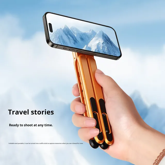 Cross-border Laptop Tablet Stand Desktop Folding Aluminum Alloy Metal Portable Magnetic Suction Travel Phone Model E05 Made