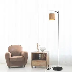 Venda quente tambor lâmpada de tecido lâmpada de chão moderna