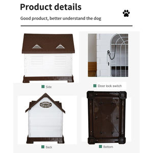 รังสัตว์เลี้ยงกันน้ำและกันลื่นออกแบบด้านล่างระบายอากาศควบคุมกลิ่นง่ายประกอบง่ายทนทานฐานยก - Product Image 6