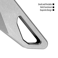 Mini-outil multifonction en alliage de titane EDC, porte-clés, ouvre-boîte portable, outil utilitaire pour le camping en plein air, gadget de transport quotidien