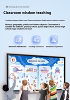 Tableau blanc interactif LED tout-en-un de 75 pouces, affichage numérique 4K avec tableau intelligent multi-touch pour salle de classe et bureau