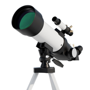 F70400 Astronomisches Teleskop Weiß-Schwarz Hochauflösende Vergrößerung für Sternbeobachtung Mondbeobachtung Geschenk-Teleskop - Product Image 1