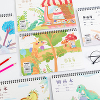 Bloc-notes à spirale, papier à dessin, livre d'images, dessin graffiti à la main, dessin animé, carnet de croquis pour enfants, mignon et personnalisé