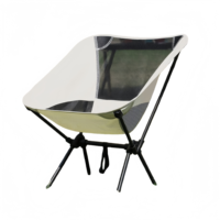 Chaise lune pliante d'extérieur en fer pour jardin, avec dossier en maille respirante, portable, pour la pêche, la peinture artistique, la plage et le pique-nique
