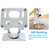 Aleación de aluminio 360 grados giratorio plegable Notebook Laptop Stand Metal Cooling Bracket