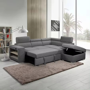 Multi-functional Tufted Back Modular <b>Sofa</b> <b>Bed</b> With Storage <b>Pull</b> <b>Out</b> Convertible Living Room Sectional <b>Sofa</b> <b>Beds</b> - Product Image 6