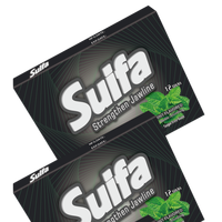 Prix d'usine 12 bâtonnets de chewing-gum naturel à la menthe poivrée et à la menthe verte, halal
