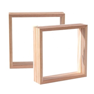 Khung Ảnh Gỗ Tự Làm Khung Ảnh Gỗ Nguyên Khối Chưa Hoàn Thành Đồ Thủ Công Giáng Sinh - Product Image 1