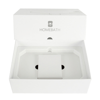 Boîte électronique blanche personnalisée avec impression, étui en papier, insert en carton blanc, plateau, emballage de vente au détail haut de gamme