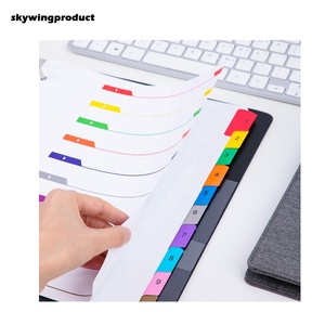 Skywingproduct Universal 150gsm Papel transparente Hoja de índice de pestañas grandes <span class=keywords><strong>Tabla</strong></span> de colores Divisores de contenido <span class=keywords><strong>Tipo</strong></span> de carpeta de Manila - Product Image 3