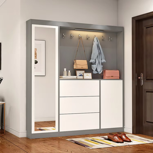 <span class=keywords><strong>Meuble</strong></span> à chaussures ultra-fin de luxe léger, 17 cm, étagère de séparation étroite suspendue pour salon, hall, entrée de la maison - Product Image 1