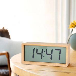 De Madera de mesa LED de alarma de reloj - Product Image 5